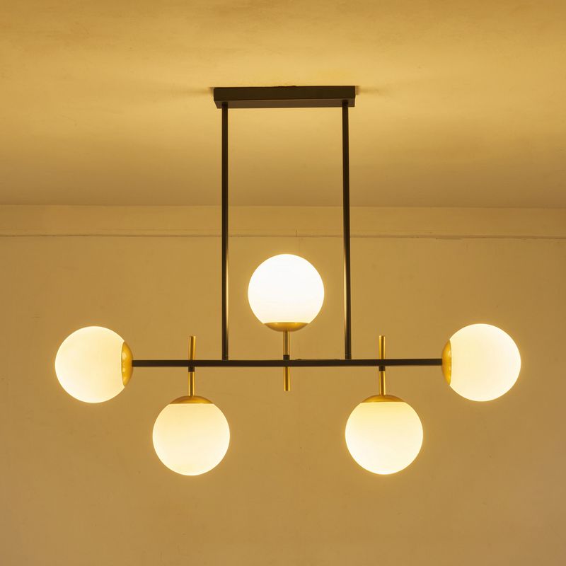 JUST HOME COLLECTION - Lámpara Techo Metal Negro 90 cm