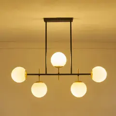 JUST HOME COLLECTION - Lámpara Techo Metal Negro 90 cm