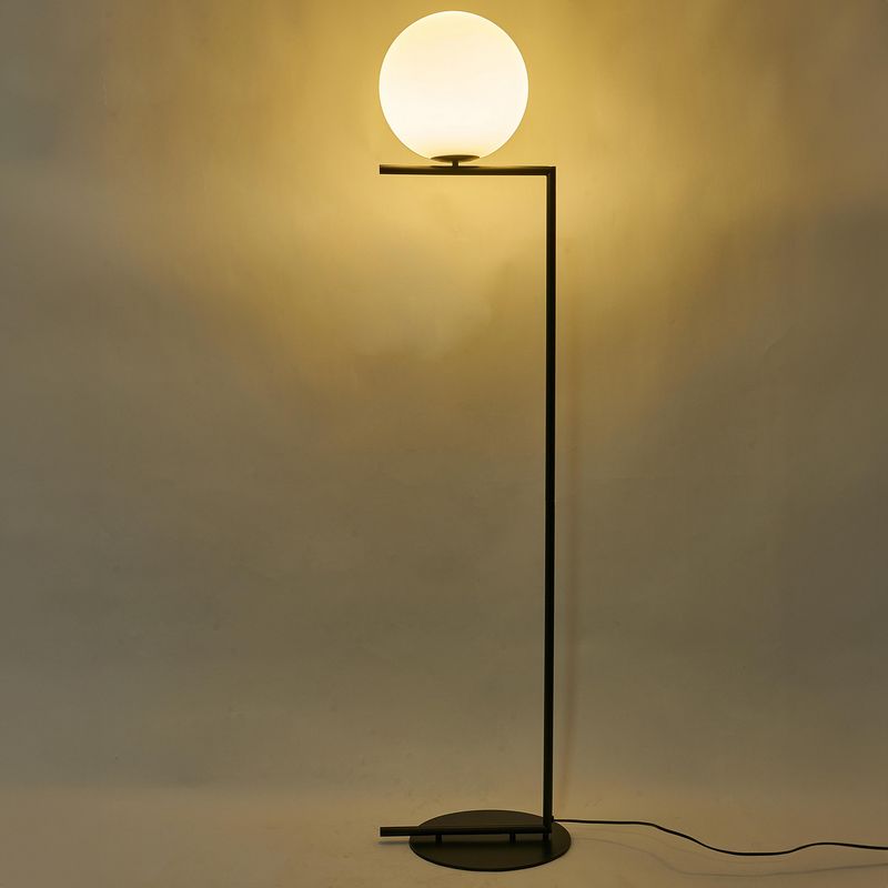 JUST HOME COLLECTION - Lámpara Pie Bellevie 1 Luz E27 Negro