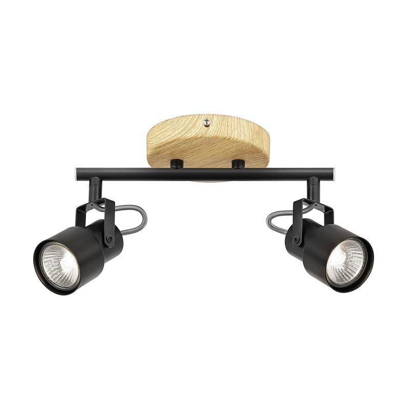 JUST HOME COLLECTION - Barra Led Hierro Negro 12 cm