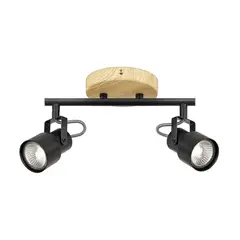 JUST HOME COLLECTION - Barra Led Hierro Negro 12 cm