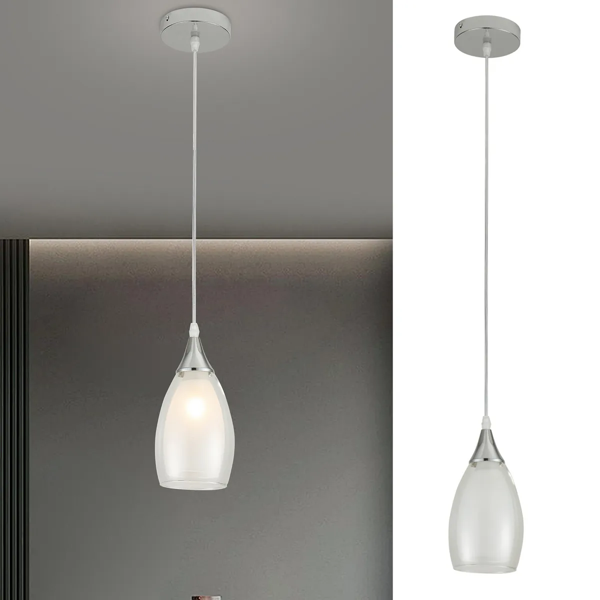 JUST HOME COLLECTION - Lámpara Colgante Barlo Vidrio