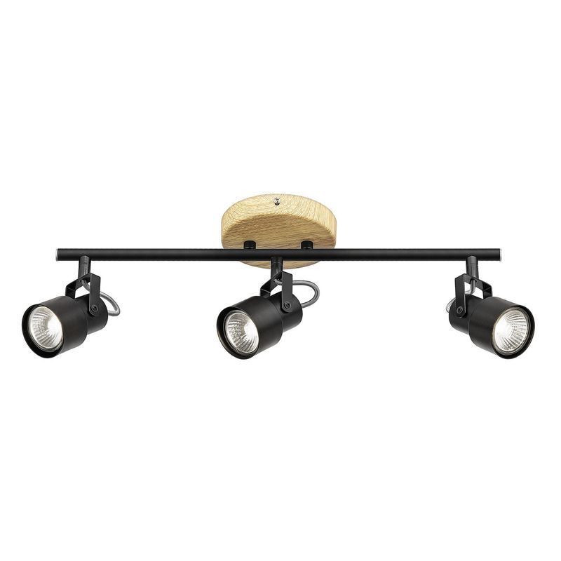 JUST HOME COLLECTION - Barra Led Hierro Negro 12 cm