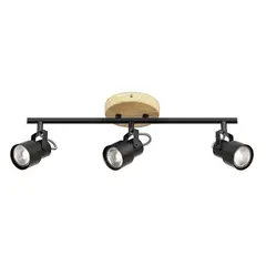 JUST HOME COLLECTION - Barra Led Hierro Negro 12 cm