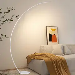 JUST HOME COLLECTION - Lámpara Pie Led Arco 16W Blanco