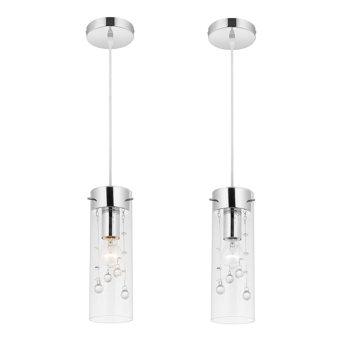 JUST HOME COLLECTION - Lámpara Colgante Houston Vidrio 12 cm