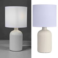 Lámpara Mesa Barres Beige 16.5x33 cm