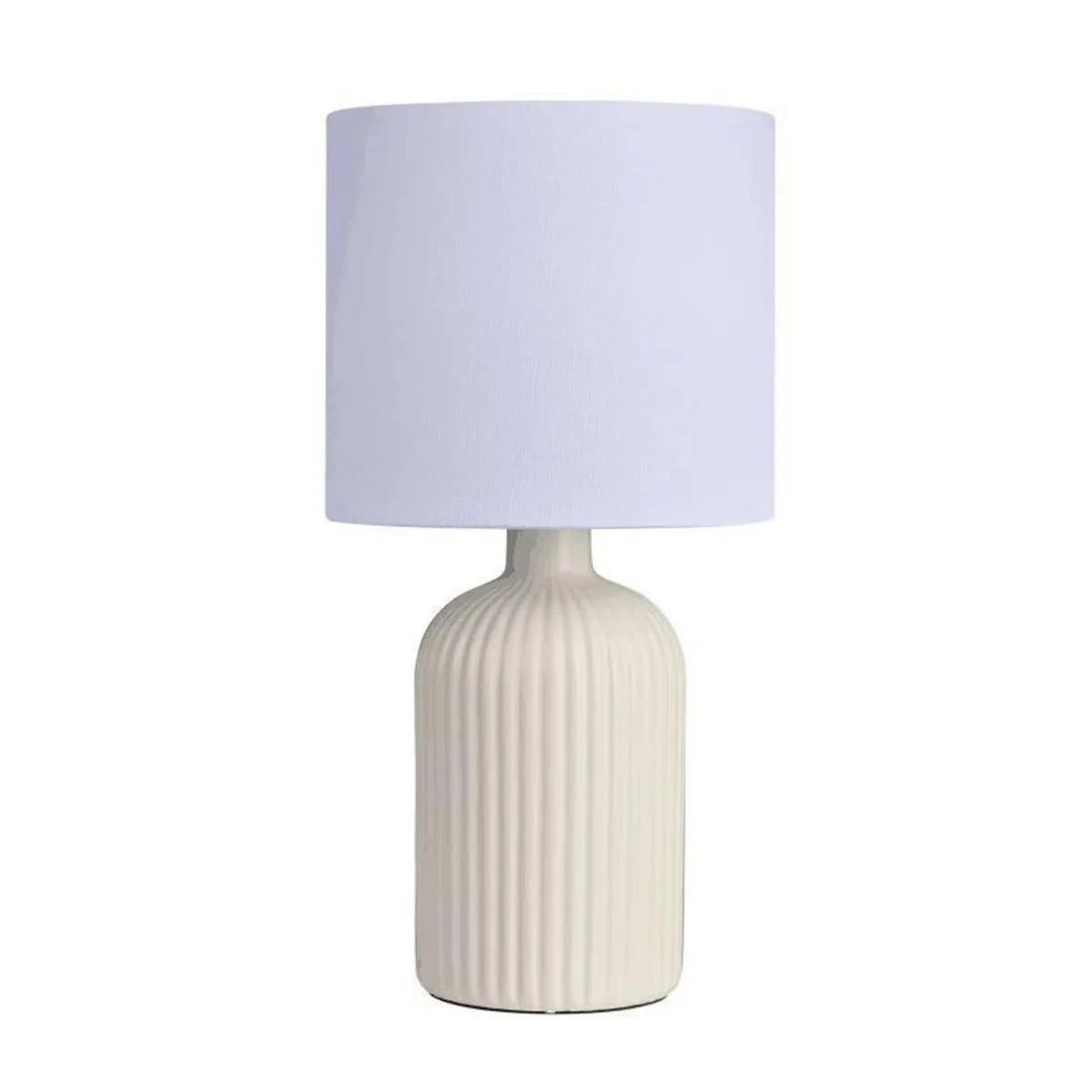 JUST HOME COLLECTION - Lámpara Mesa Barres Beige 16.5x33 cm