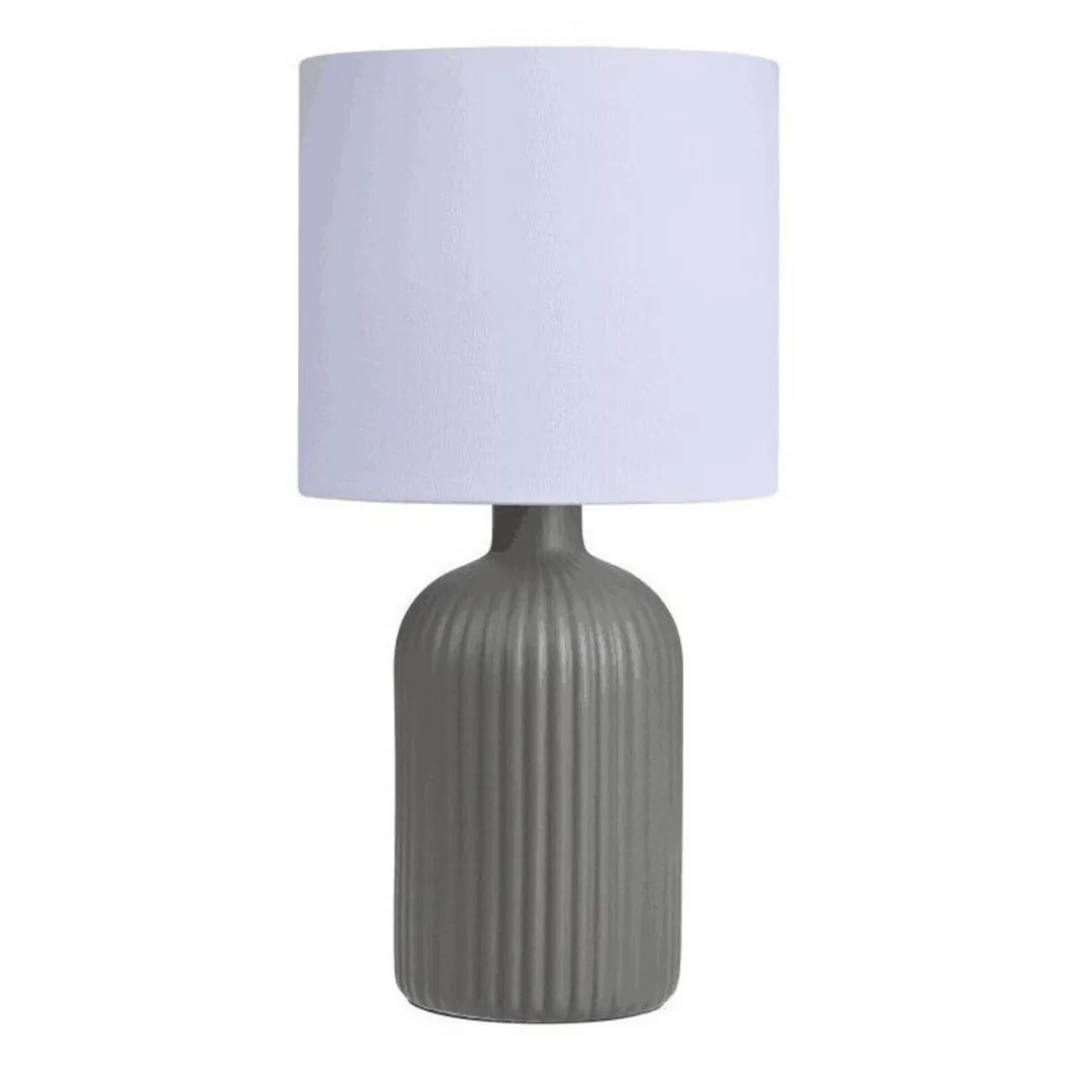 JUST HOME COLLECTION - Lámpara Mesa Barres Gris 16.5x33 cm