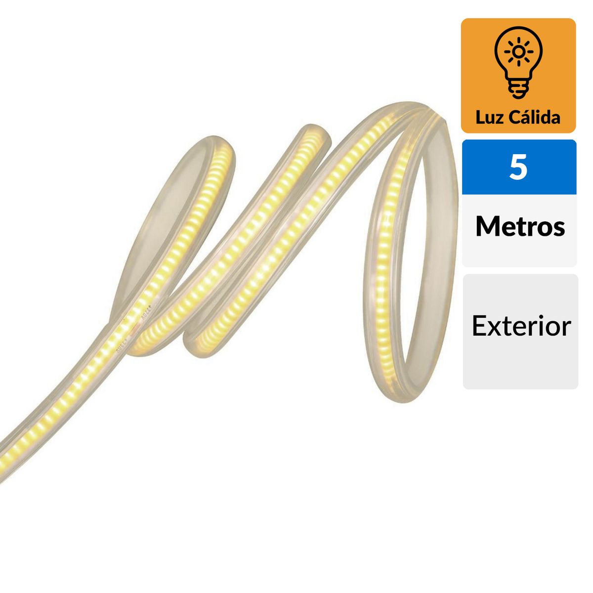 DAIRU - Tira Led Cobre 5m Ext Luz Cálida