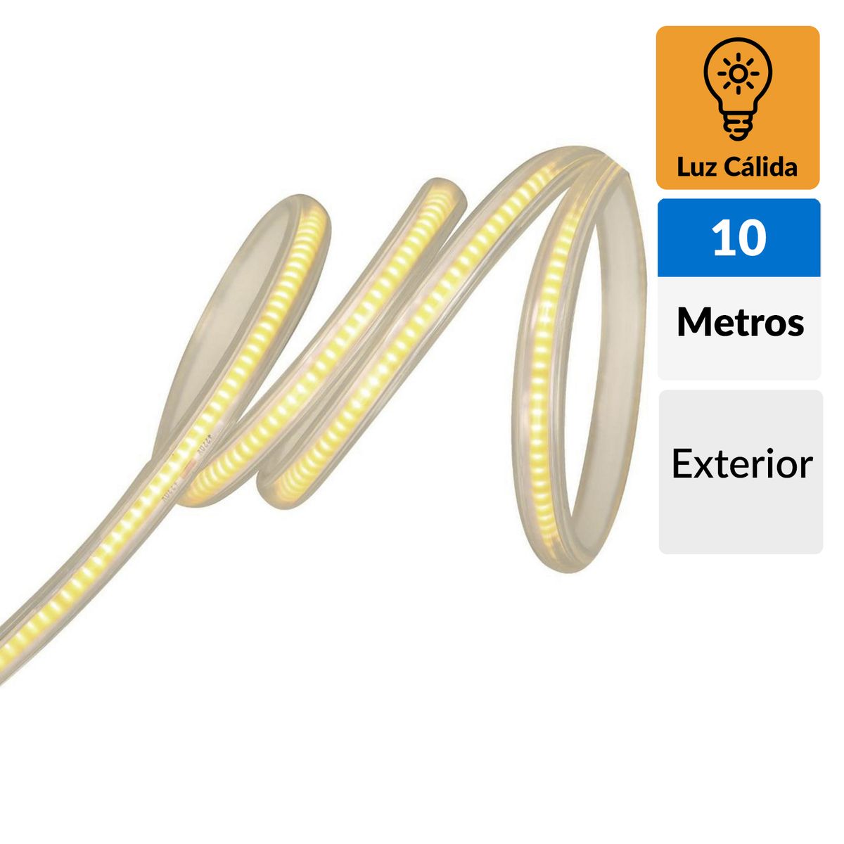 DAIRU - Tira Led 10m Exterior Luz Cálida