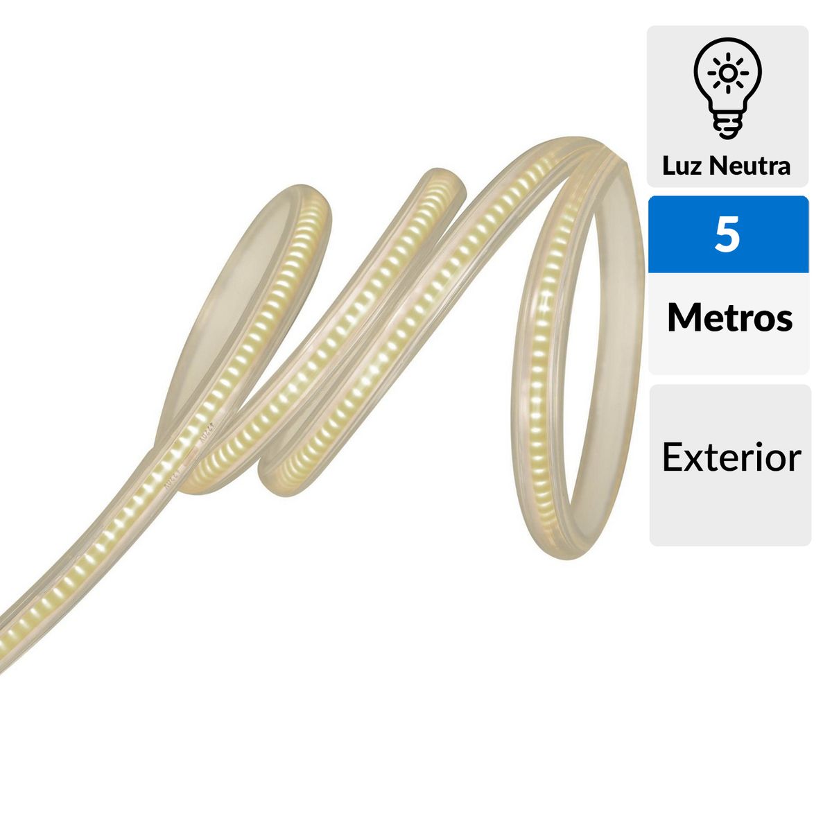 DAIRU - Tira Led Cobre 5m Exterior Luz Natural