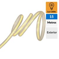 Tira Led Cob 15 m Ext Luz Cálida