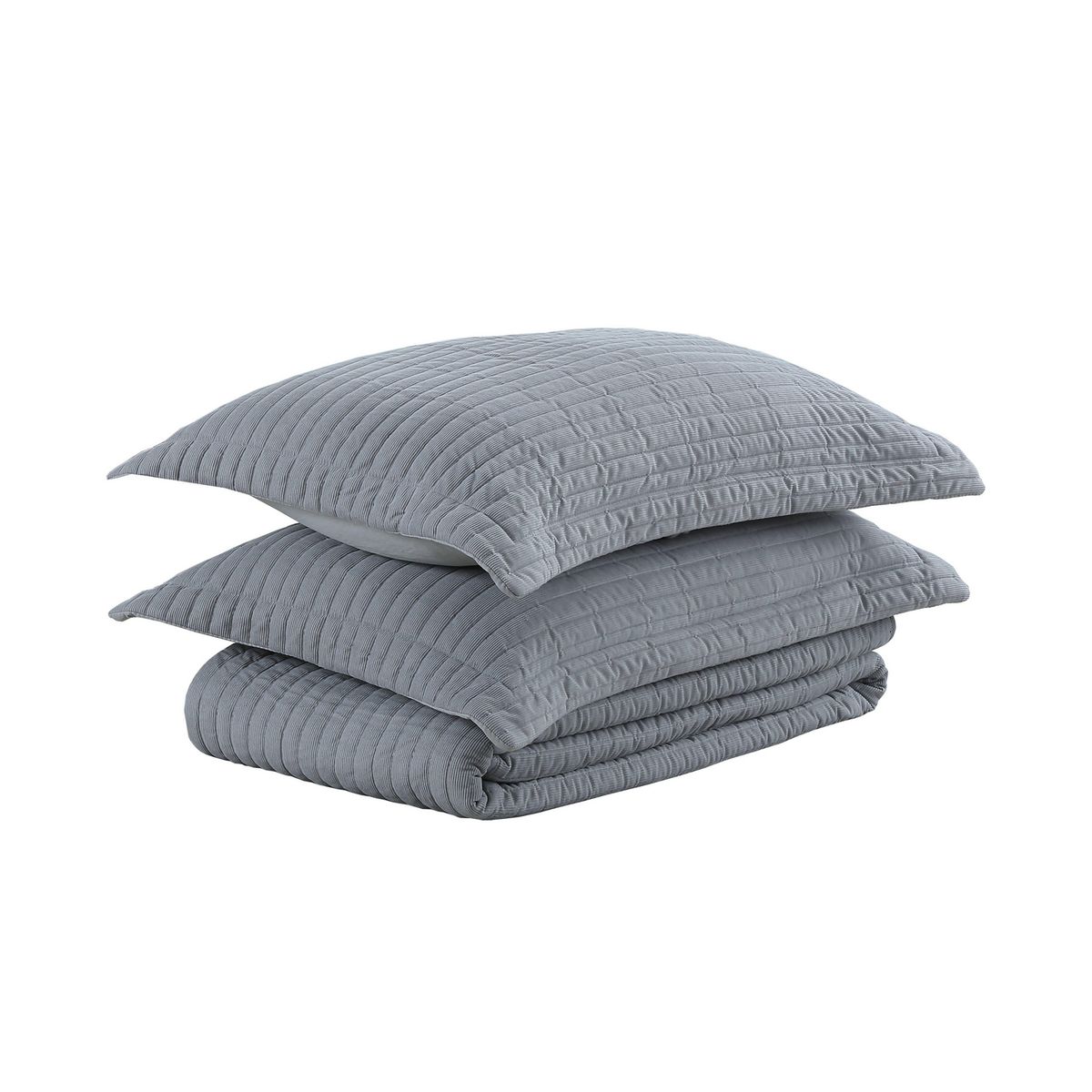 JUST HOME COLLECTION - Quilt ADT Solid Gris
