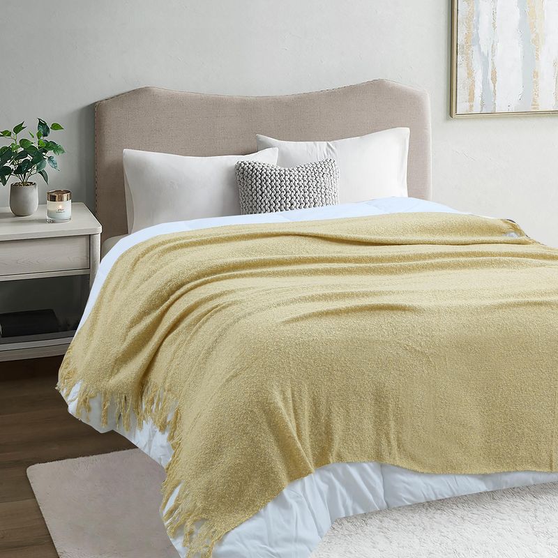 JUST HOME COLLECTION - Manta Nordic Especial Mostaza