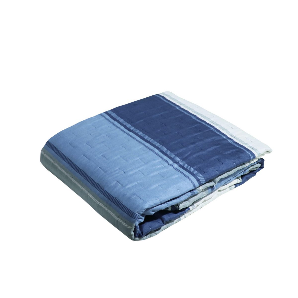JUST HOME COLLECTION - Quilt Rayas Azul
