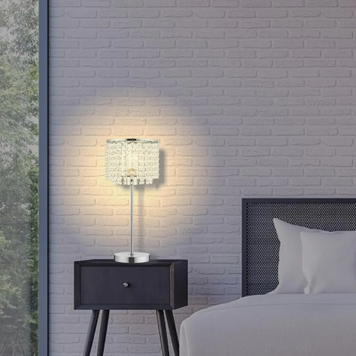 JUST HOME COLLECTION - Lámpara Mesa Gota Beige 20x48 cm