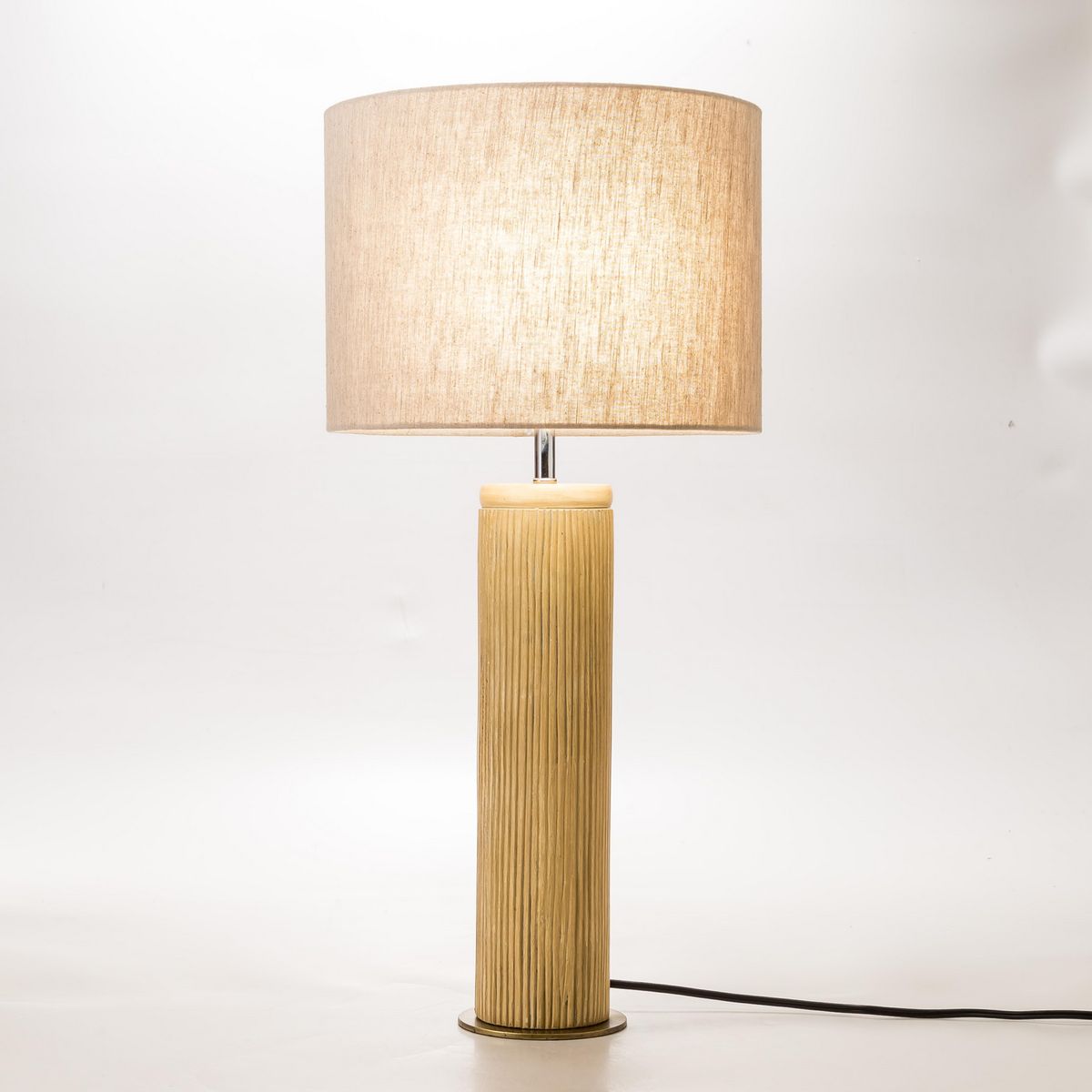 JUST HOME COLLECTION - Lámpara Mesa Lohas Beige 32x67 cm