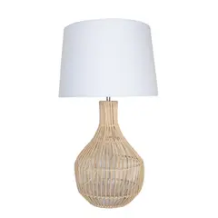 JUST HOME COLLECTION - Lámpara Mesa Carla Beige 30x51 cm