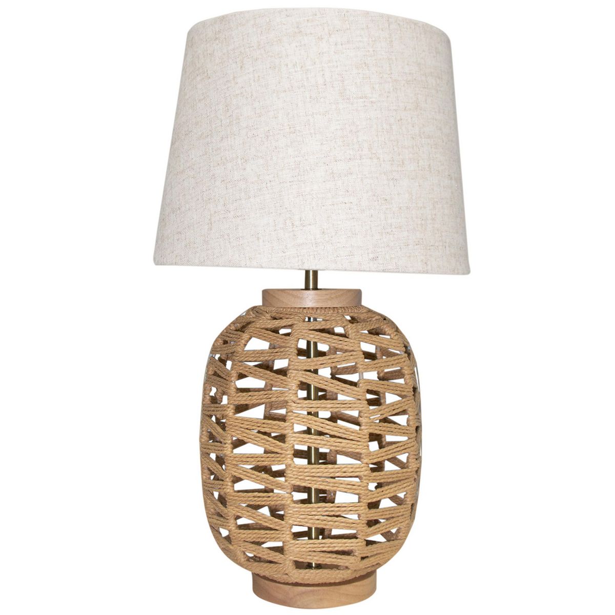 JUST HOME COLLECTION - Lámpara Mesa Rope Beige 30x52 cm