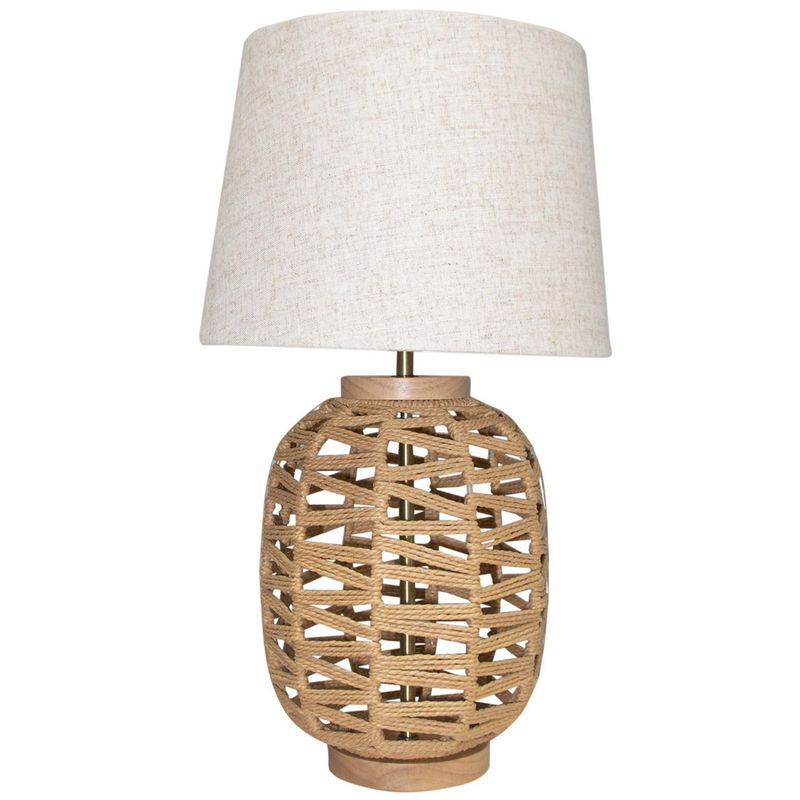JUST HOME COLLECTION - Lámpara Mesa Rope 1 Luz E27 Natural/Lino