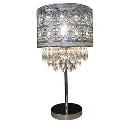 JUST HOME COLLECTION - Lámpara Mesa Lagrima 1 Luz E27 Plata