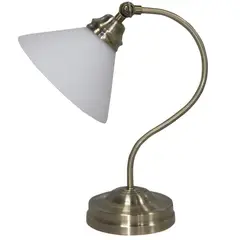 JUST HOME COLLECTION - Lámpara Mesa Chic 1 Luz E27 Bro/Blanco