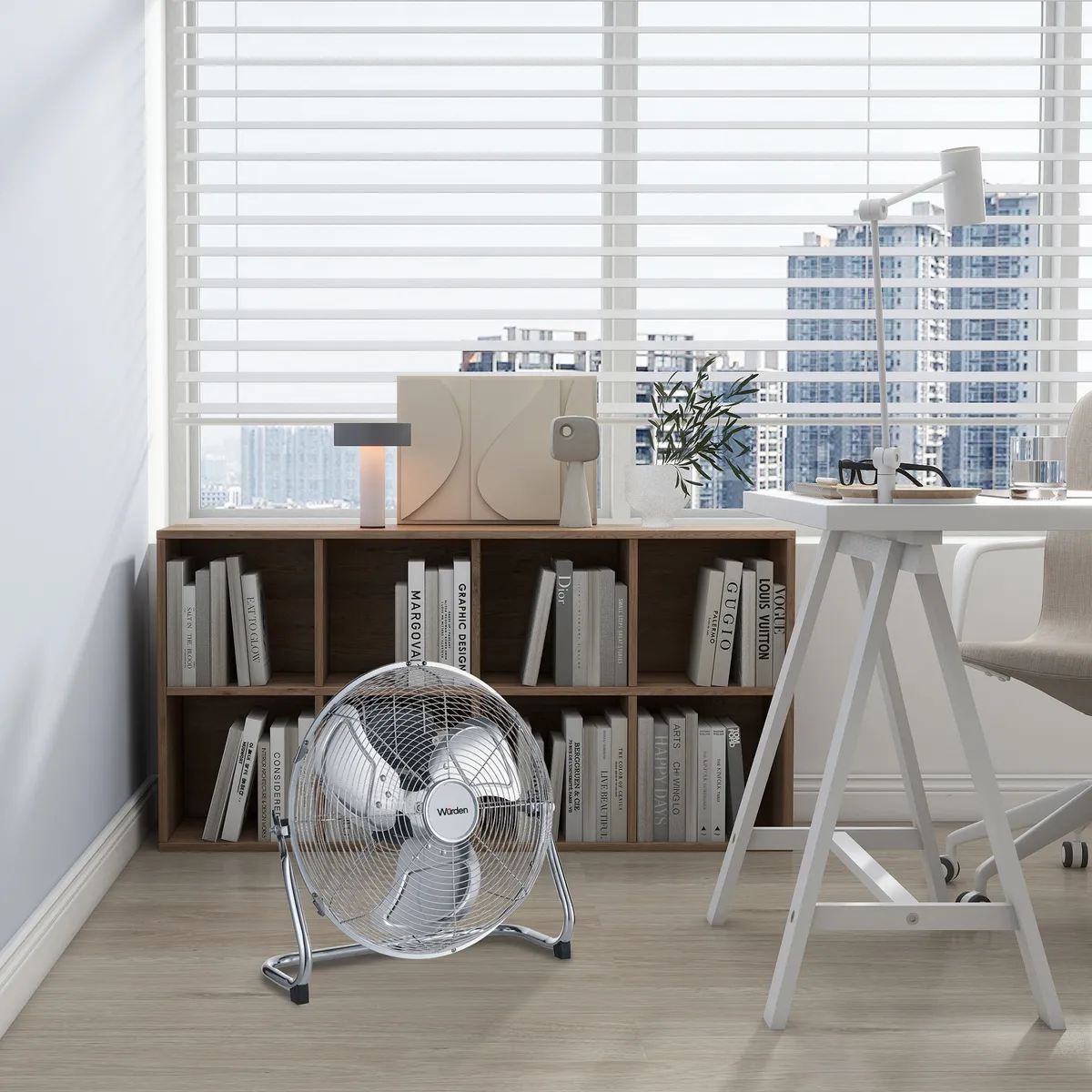 WURDEN - Ventilador piso industrial metalico 14"