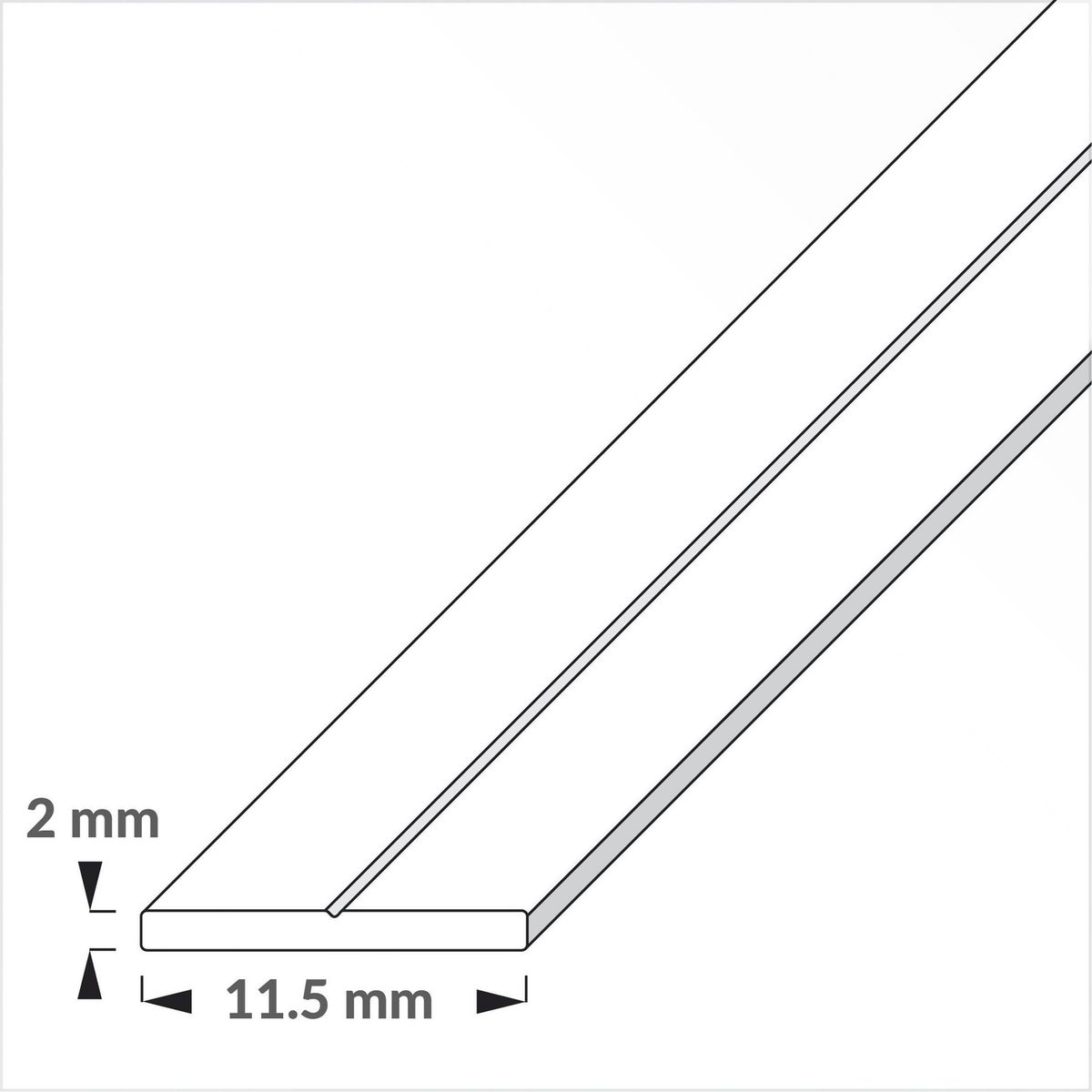 ALFER - Barra plana 11,5x 2 1 mm