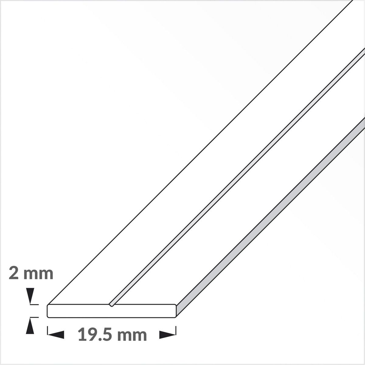 ALFER - Barra plana 19,5x2 2.5 m