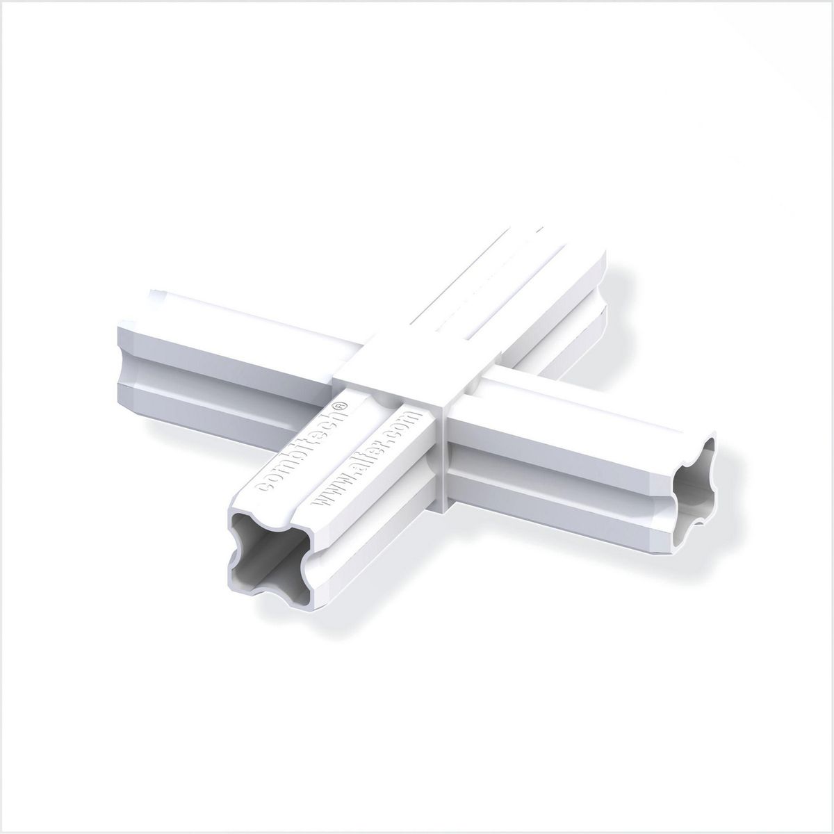 ALFER - Conector Cruz 23,5 Mm Blanco