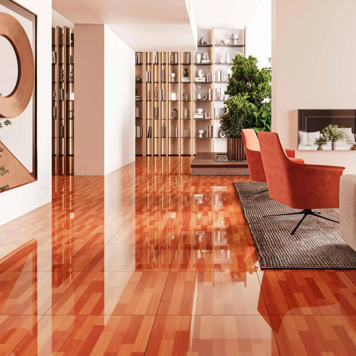 HOLZTEK - Cerámica 53x53 cm Savanna Rosso Café Mix 2.81 m2