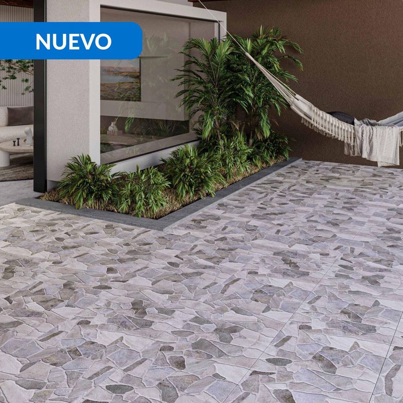 HOLZTEK - Cerámica 53x53 cm Mykonos Gray Gris 2.81 m2