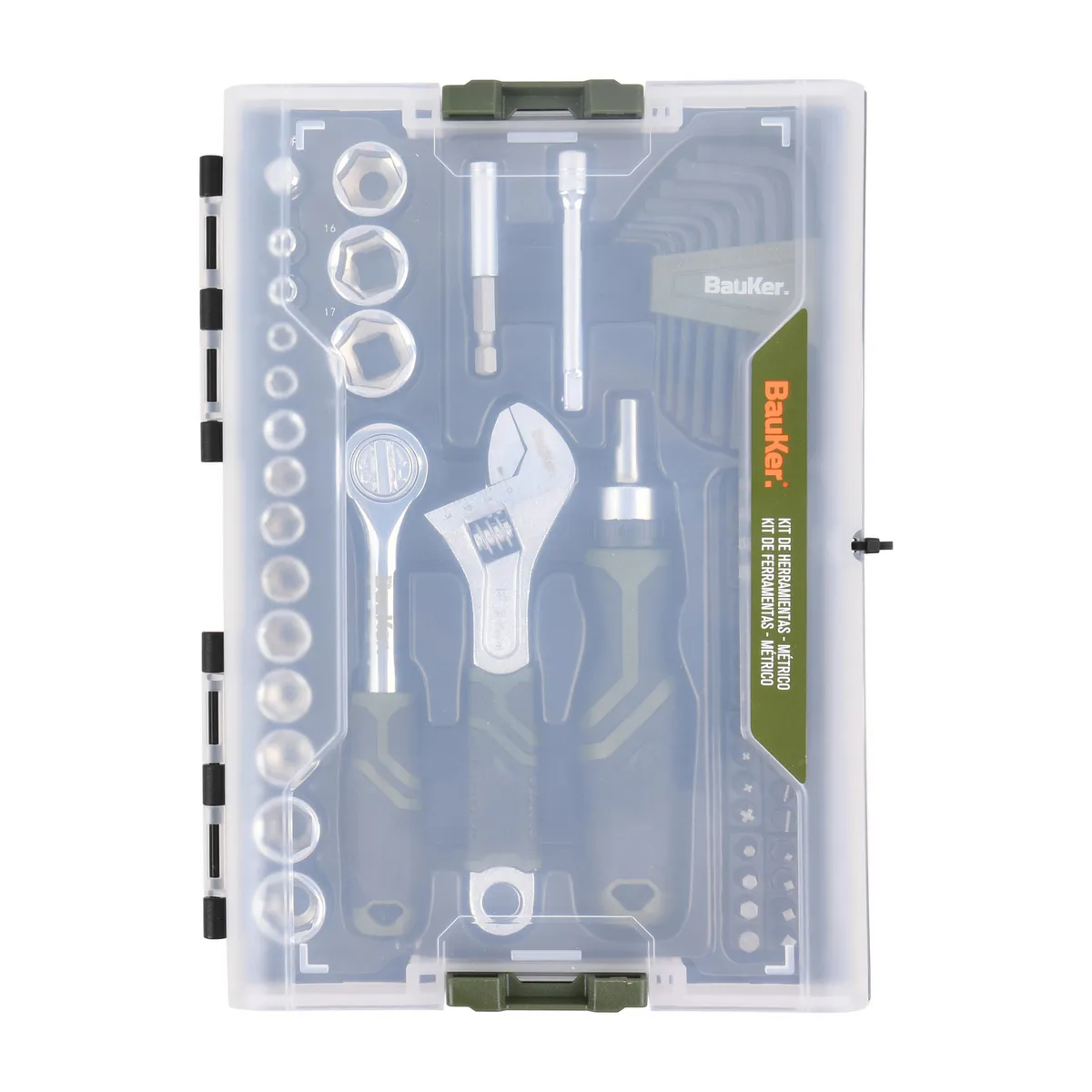 BAUKER - Set herramientas 62 piezas