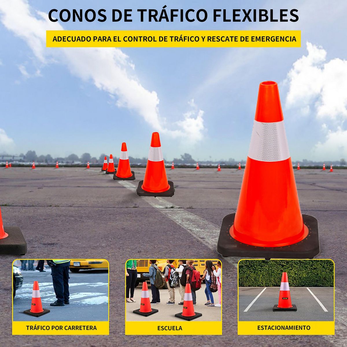 FIXSER - Cono seguridad 45 cm