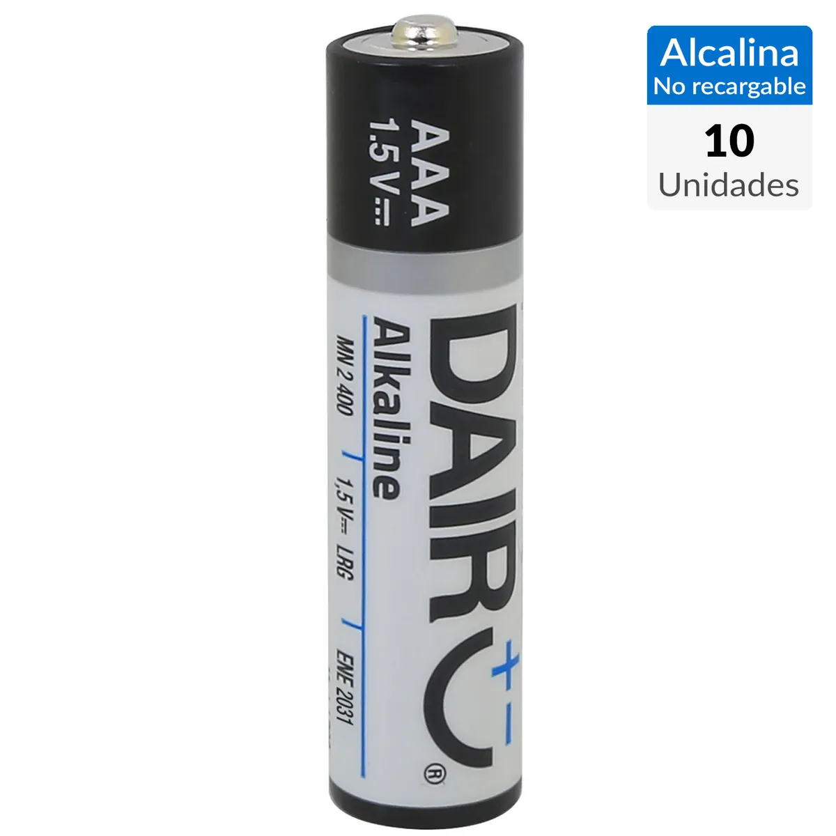 DAIRU - Pack 10 Pilas AAA