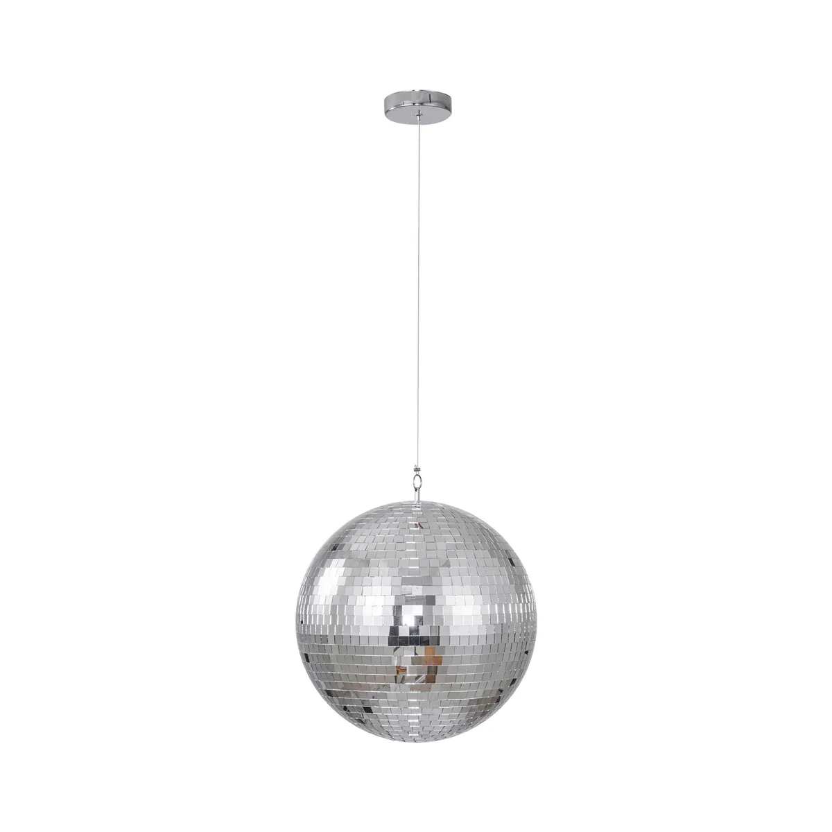 JUST HOME COLLECTION - Bola Disco Vidrio Gris 40 cm