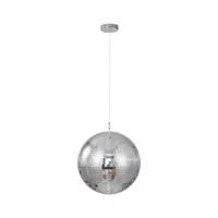Bola Disco Vidrio Gris 40 cm