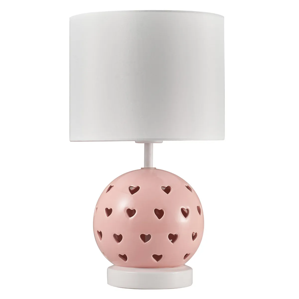 JUST HOME COLLECTION - Lámpara Mesa Heart Blanco 25x44 cm