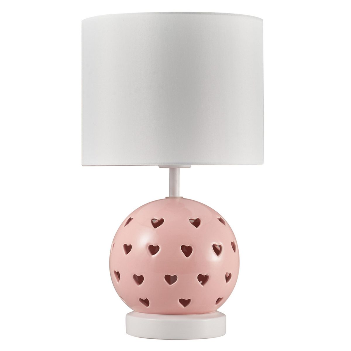 JUST HOME COLLECTION - Lámpara Mesa Heart Blanco 25x44 cm