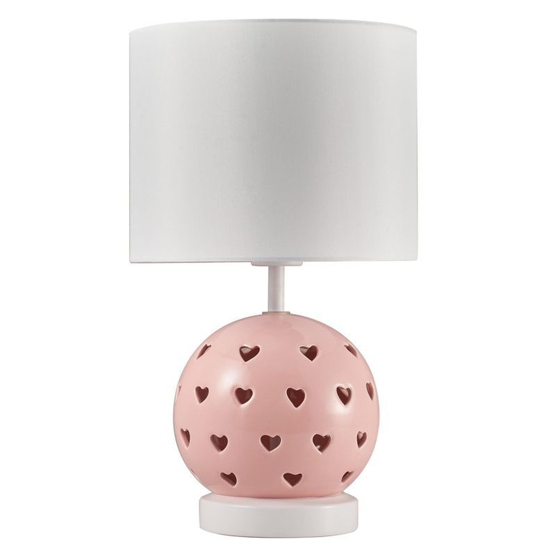 JUST HOME COLLECTION - Lámpara Mesa Heart Blanco 25x44 cm