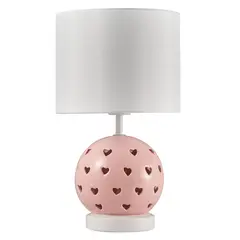 JUST HOME COLLECTION - Lámpara Mesa Heart Blanco 25x44 cm