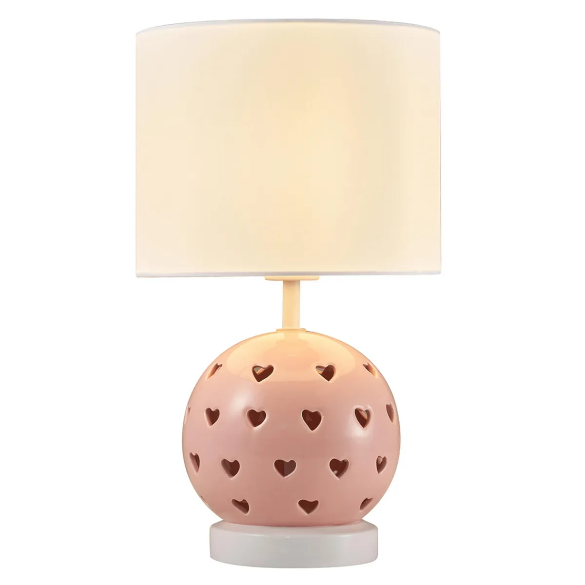 JUST HOME COLLECTION - Lámpara Mesa Heart Blanco 25x44 cm