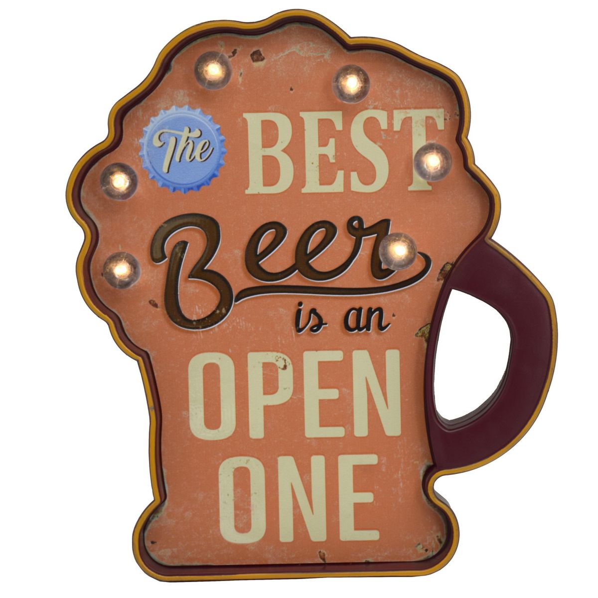 JUST HOME COLLECTION - Letrero Led Cerveza Open