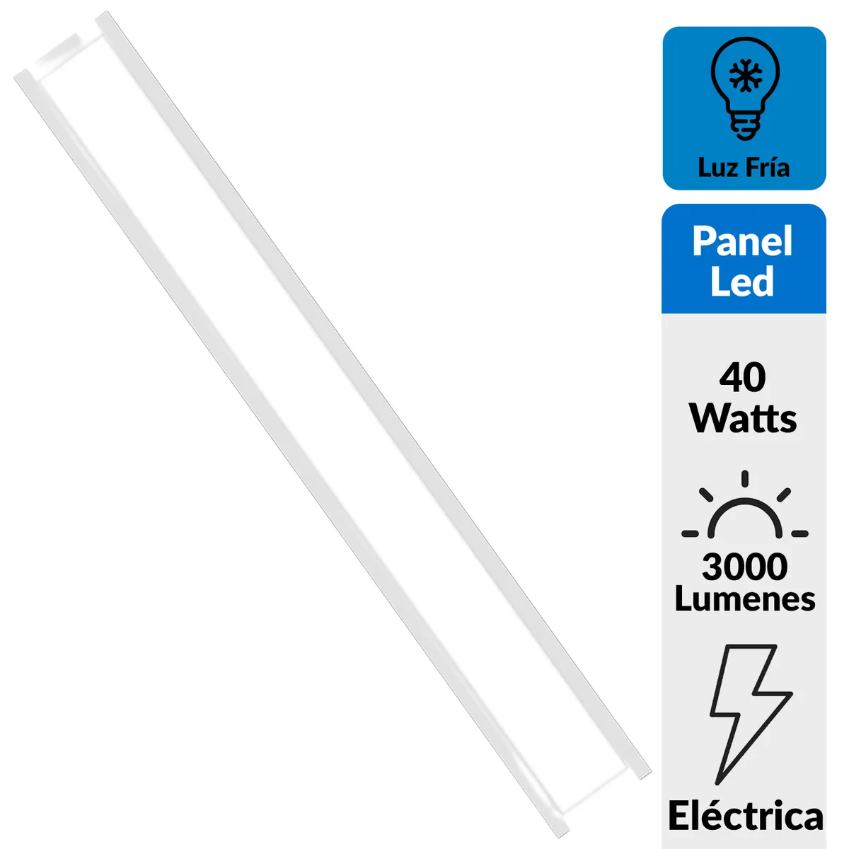 HALUX - Panel led empotrado 15x120 3000 lm Luz Fria 40 watts