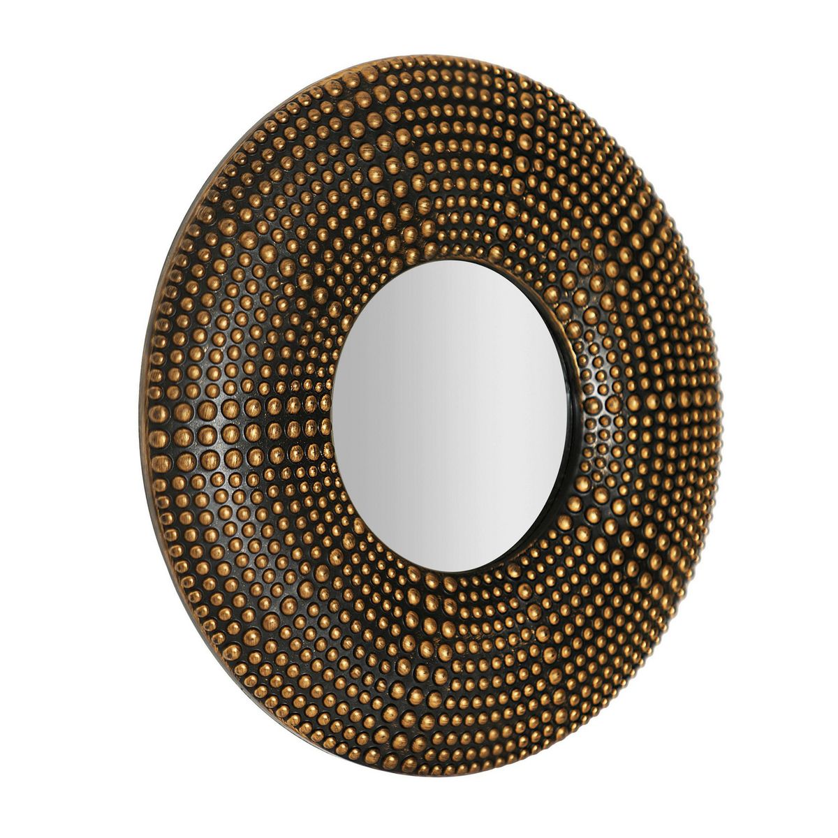 CASA BONITA - Espejo Decorativo Forma Redonda 25x25 cm Dorado Red