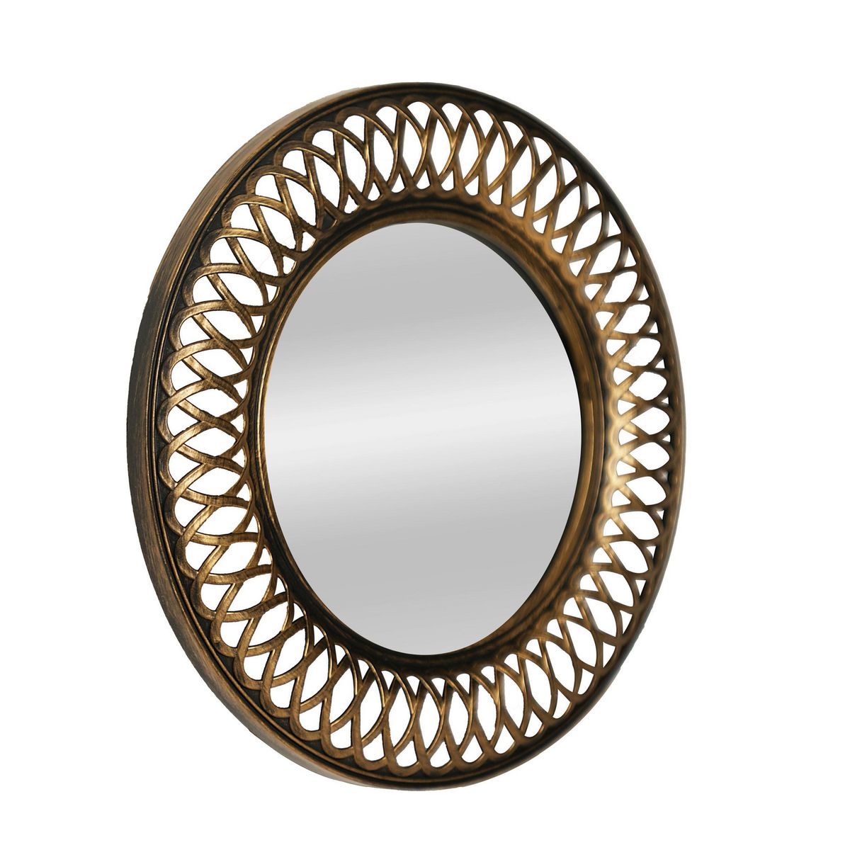 CASA BONITA - Espejo Decorativo Forma Redonda 24.5x1.1 cm Negro Red