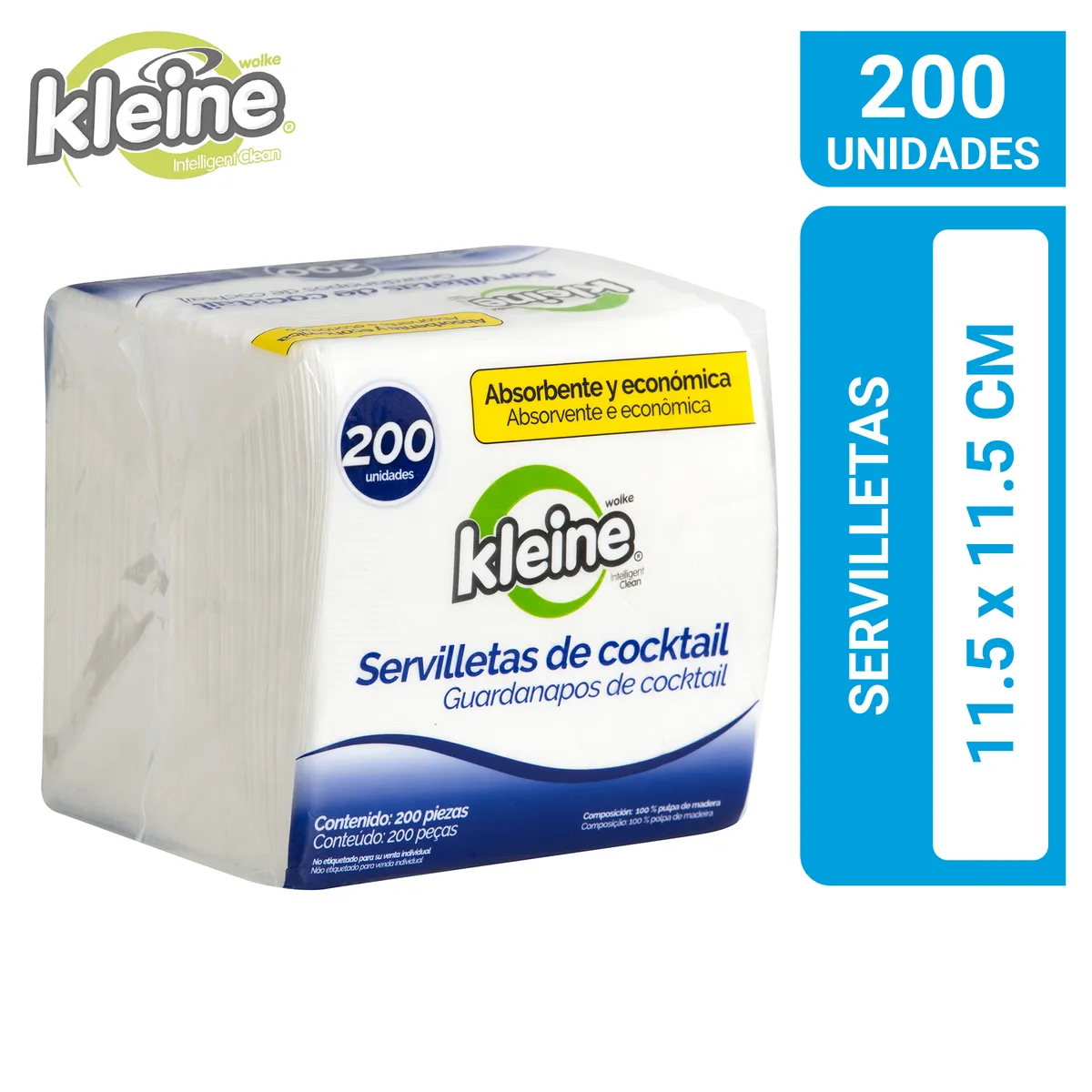 KLEINE WOLKE - Servilletas de mesa 200 unidades