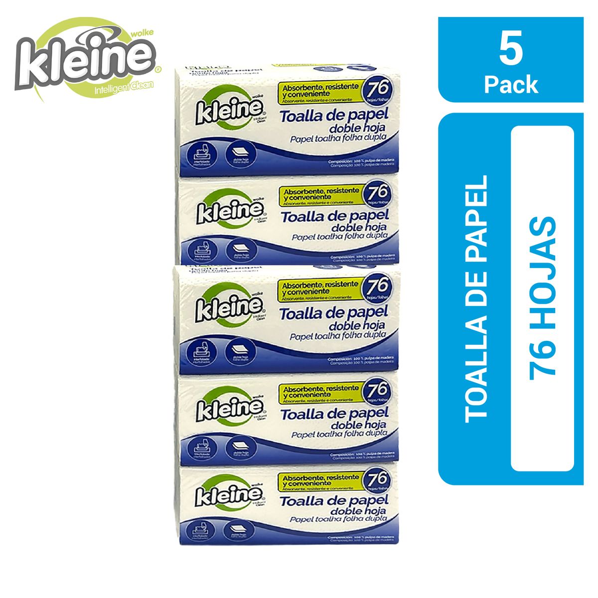 KLEINE WOLKE - Pack de 5 Toallas Cocina Kleine Wolke Interfoliada Doble Hoja