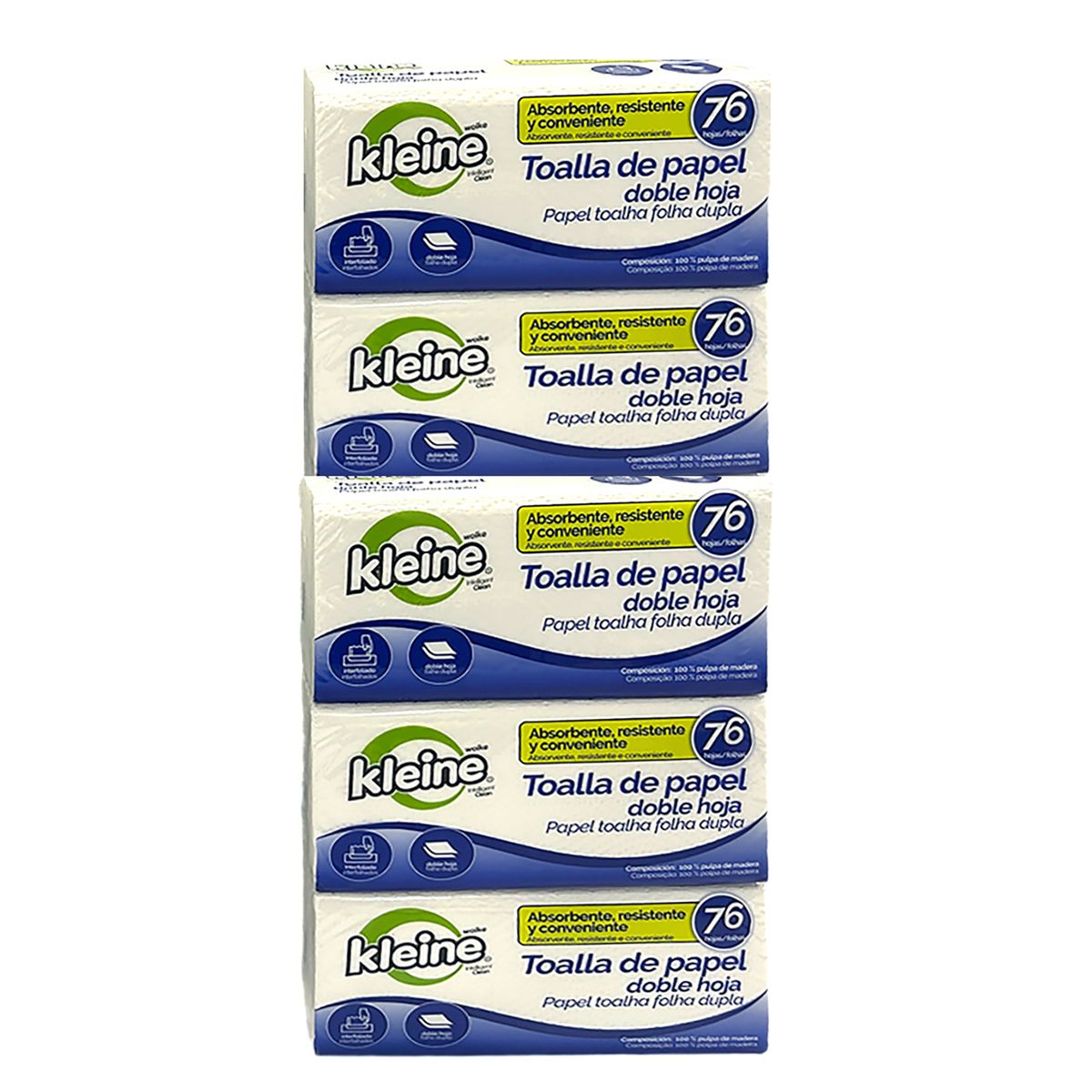 KLEINE WOLKE - Pack de 5 Toallas Cocina Kleine Wolke Interfoliada Doble Hoja